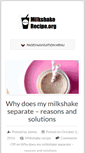 Mobile Screenshot of milkshakerecipe.org